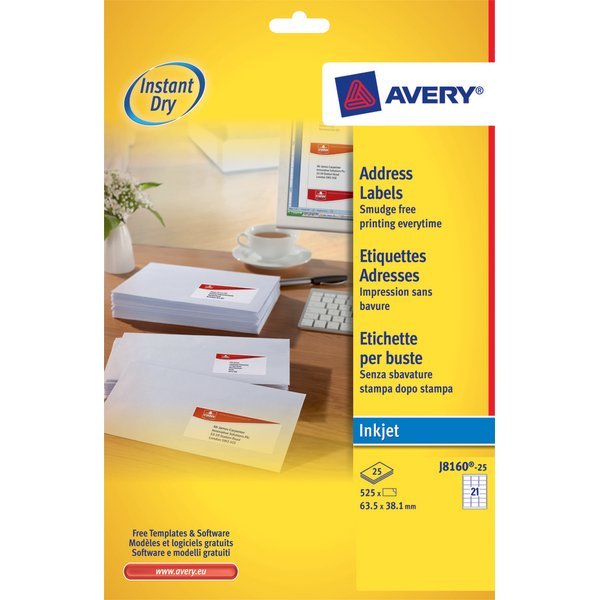 Al momento stai visualizzando Etichette adesive a marchio Avery