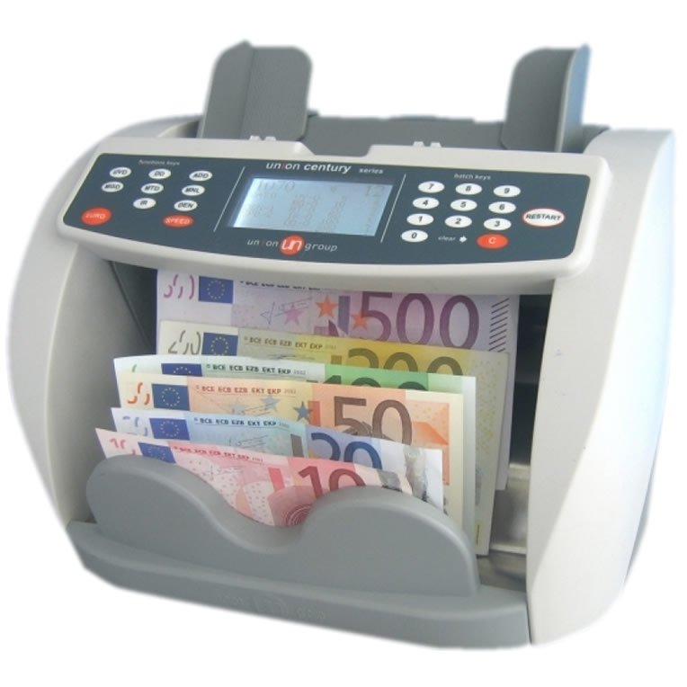 Apparecchi per controllo e conta delle banconote euro