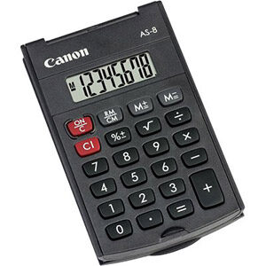 Canon AS-8, la calcolatrice tascabile